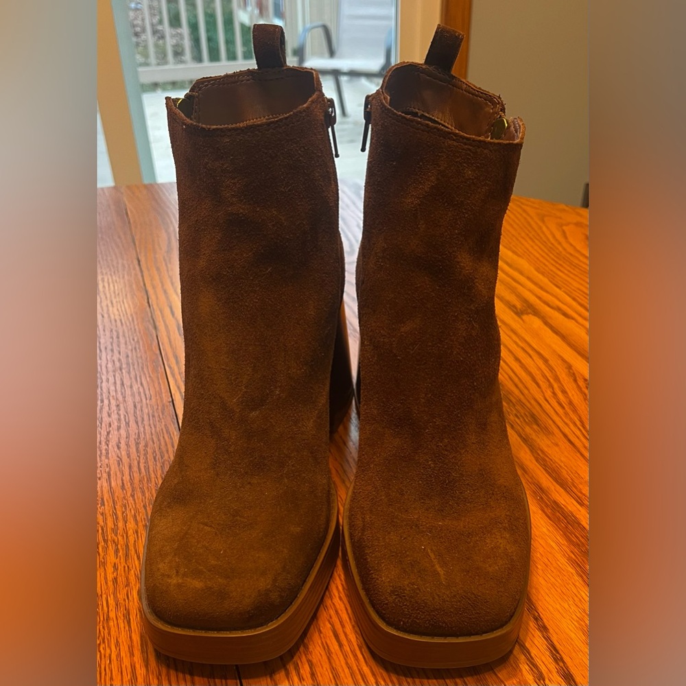 Copper Key chunky heel boots